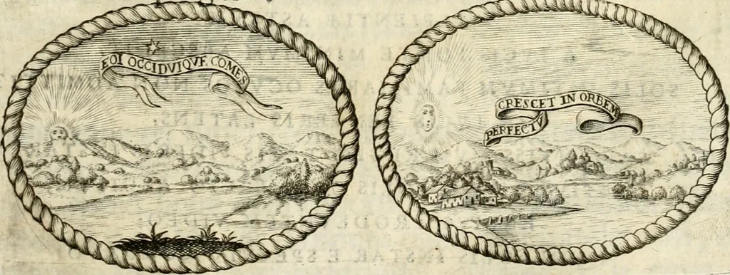 An illustration from Le pubbliche dimostrazioni di allegrezza della città di Milano : alli 10. febraio, e 6. marzo dell'anno 1658, nella nascita del serenissimo principe di Spagna Filippo Prospero, 1659, leaf 34