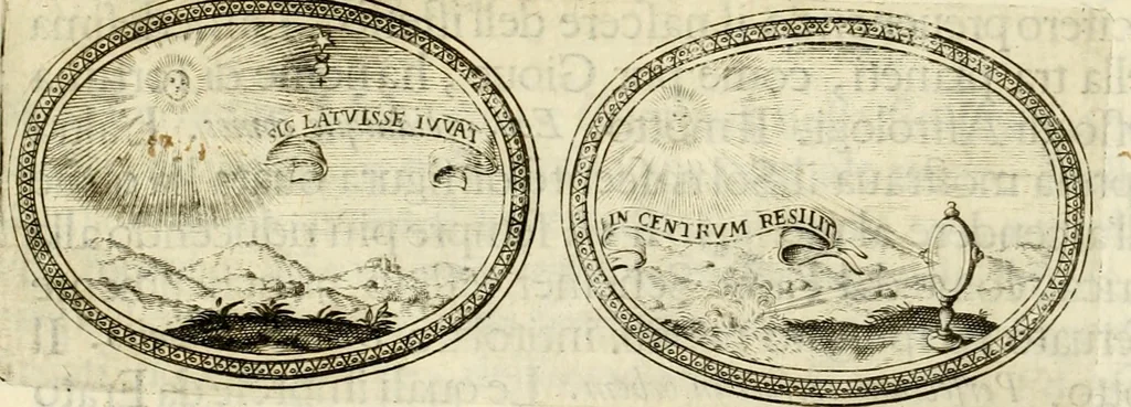 An illustration from Le pubbliche dimostrazioni di allegrezza della città di Milano : alli 10. febraio, e 6. marzo dell'anno 1658, nella nascita del serenissimo principe di Spagna Filippo Prospero, 1659, leaf 35