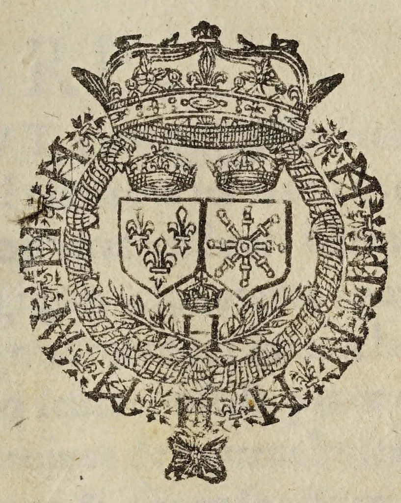 An illustration from Le restablissement de l'Estat., 1618, leaf 3