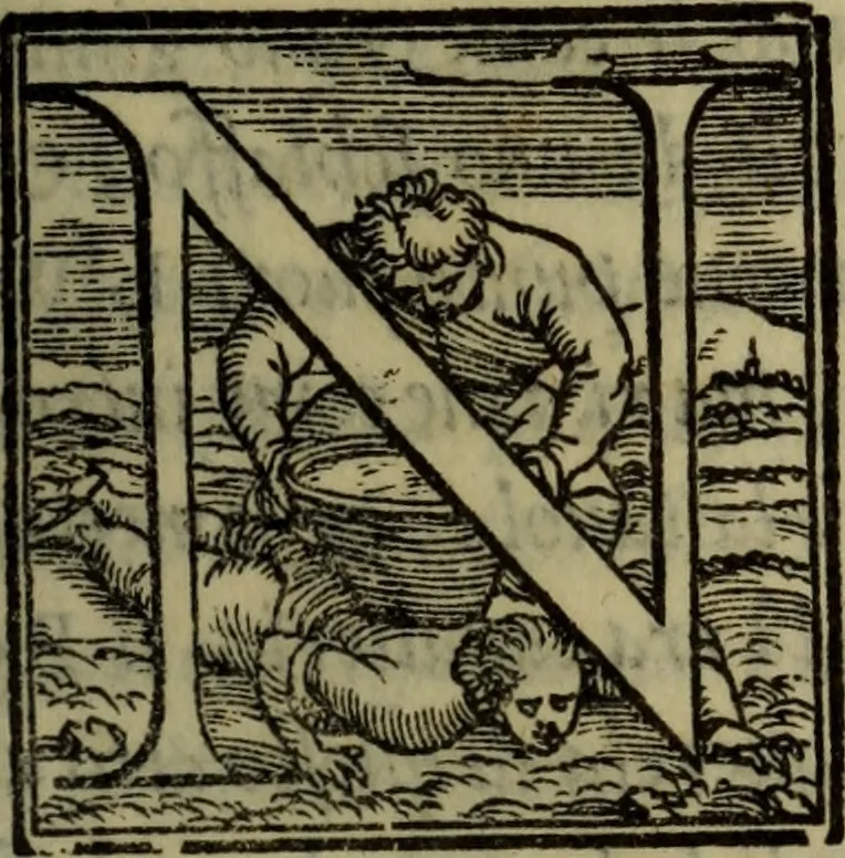 An illustration from Le risposte cavalleresche, 1550, leaf 128