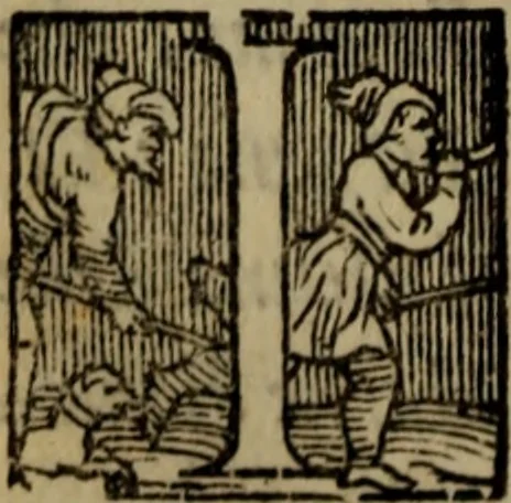 An illustration from Le risposte cavalleresche, 1550, leaf 211