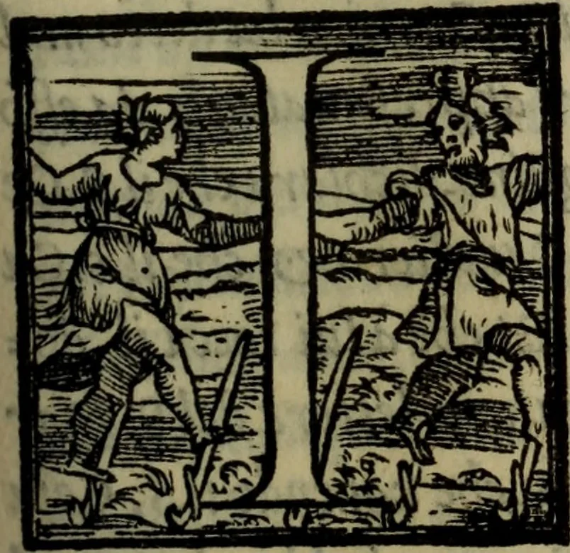 An illustration from Le risposte cavalleresche, 1550, leaf 66