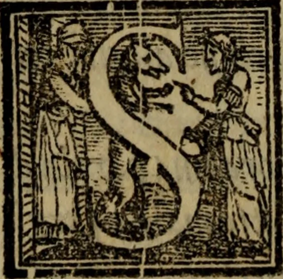 An illustration from Le risposte cavalleresche, 1550, leaf 85
