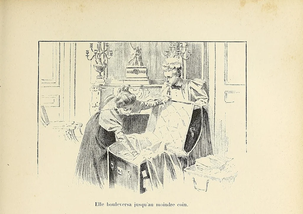 An illustration from Le roi du timbre-poste, 1898, leaf 79