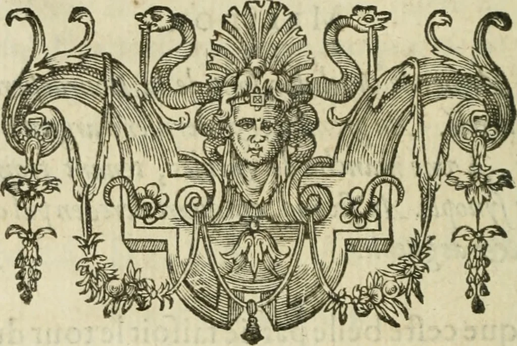 An illustration from Le romant des chevaliers de la gloire, 1612, leaf 135