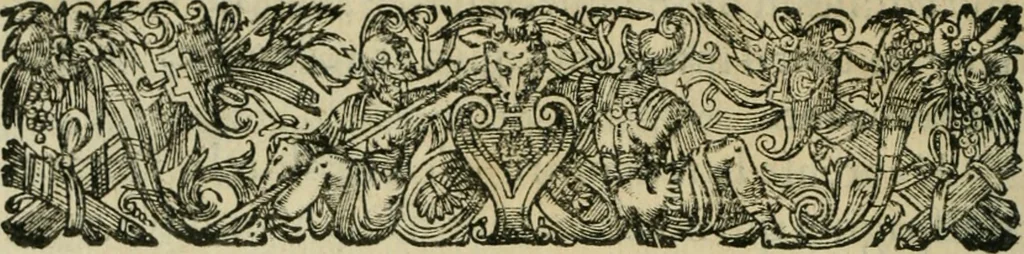 An illustration from Le romant des chevaliers de la gloire, 1612, leaf 21