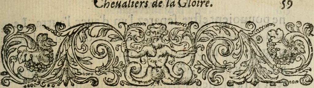 An illustration from Le romant des chevaliers de la gloire, 1612, leaf 252