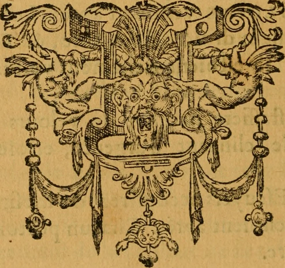 An illustration from Le romant des chevaliers de la gloire, : contenant plvsievrs ... aduentures des princes ... qui parurent aux courses faictes à la Place royale pour la feste des alliances de France & d'Espagne. Avec la description de levrs entrees, equipages, habits, machines, deuises, armes & blasons de leurs maisons., 1612, leaf 101