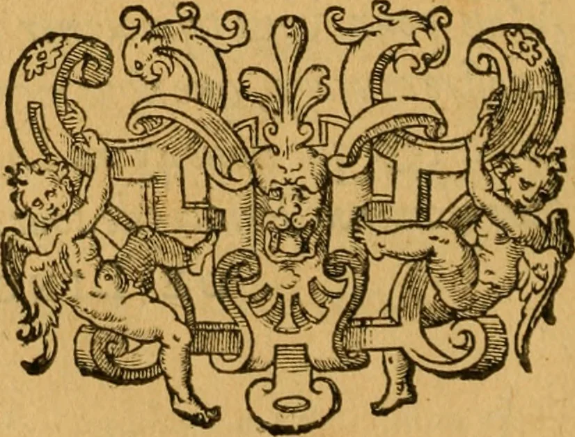 An illustration from Le romant des chevaliers de la gloire, : contenant plvsievrs ... aduentures des princes ... qui parurent aux courses faictes à la Place royale pour la feste des alliances de France & d'Espagne. Avec la description de levrs entrees, equipages, habits, machines, deuises, armes & blasons de leurs maisons., 1612, leaf 113