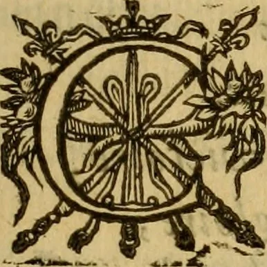An illustration from Le romant des chevaliers de la gloire, : contenant plvsievrs ... aduentures des princes ... qui parurent aux courses faictes à la Place royale pour la feste des alliances de France & d'Espagne. Avec la description de levrs entrees, equipages, habits, machines, deuises, armes & blasons de leurs maisons., 1612, leaf 308