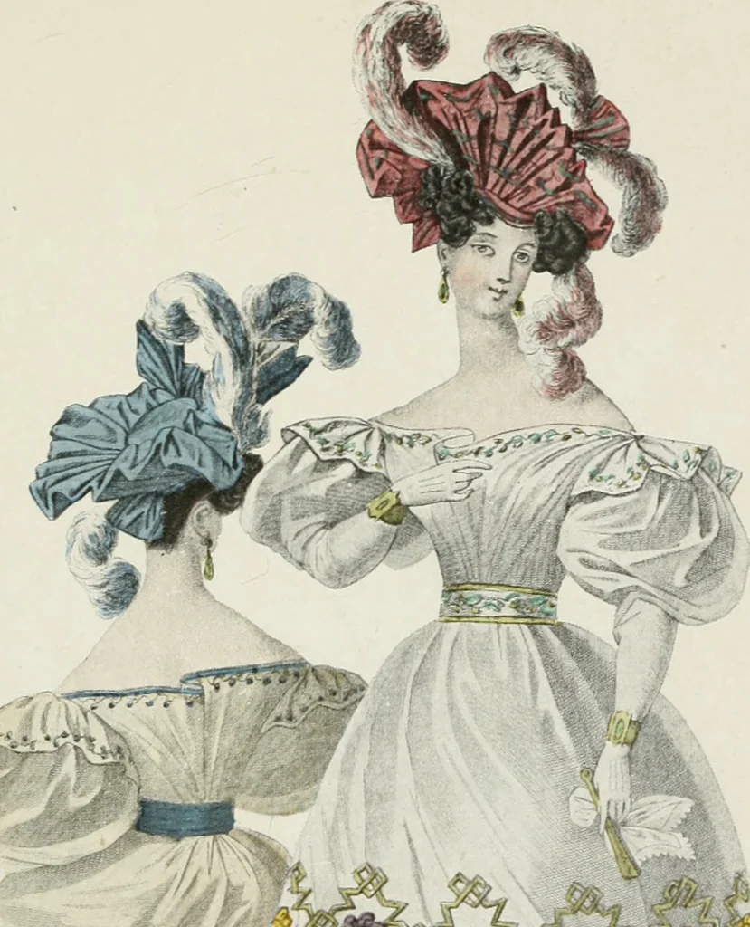 An illustration from Le romantisme et la mode : d'après des documents inédits, 1911, leaf 24