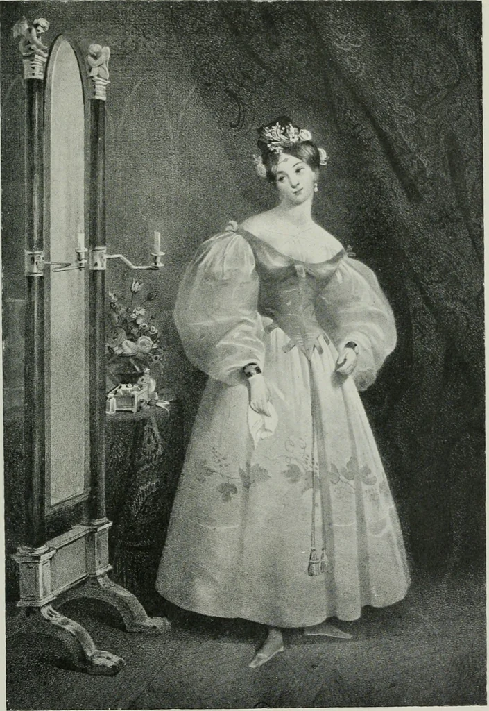 An illustration from Le romantisme et la mode : d'après des documents inédits, 1911, leaf 30