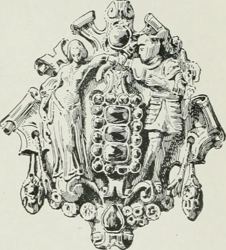 An illustration from Le romantisme et la mode : d'après des documents inédits, 1911, leaf 76