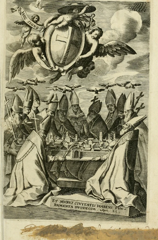 An illustration from Le sagre memorie di Ravenna antica ..., 1664, leaf 4