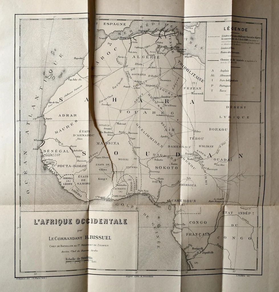 An illustration from Le Sahara français : conférence sur les questions sahariennes faite les 21 et 31 mars 1891 a les officiers de la garnison de Médéa, 1891, leaf 265
