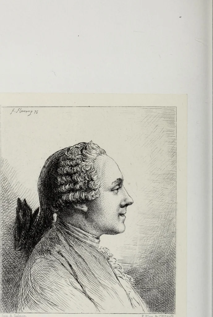 An illustration from Les amateurs d'autrefois, 1877, leaf 437