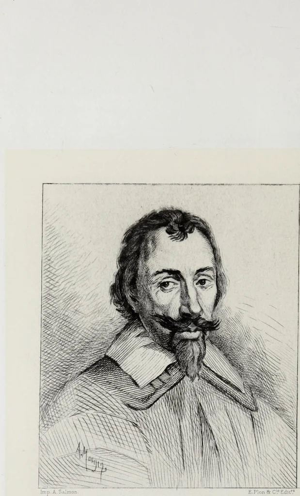 An illustration from Les amateurs d'autrefois, 1877, leaf 95