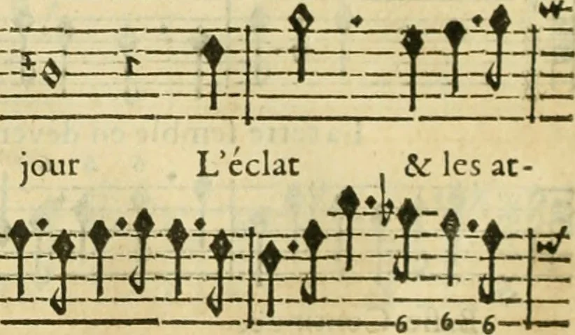 An illustration from Les amours de Momus : ballet, 1695, leaf 155