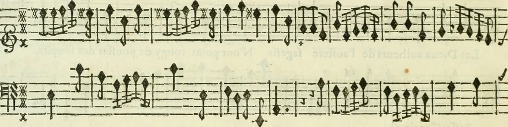 An illustration from Les amours de Momus : ballet, 1695, leaf 95