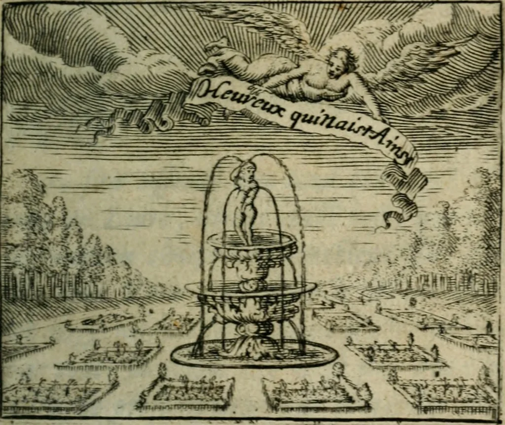 An illustration from Les amovrs et avtres pieces tres-curieuses, 1662, leaf 10