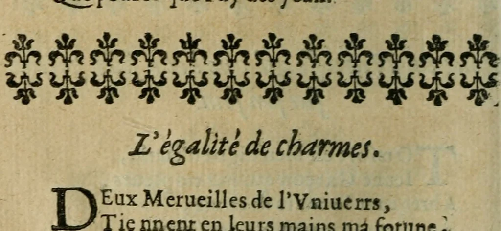 An illustration from Les amovrs et avtres pieces tres-curieuses, 1662, leaf 163