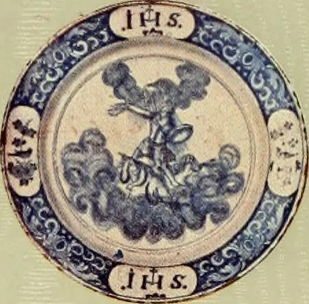 An illustration from Les anciennes faiences de Bruxelles : histoire, fabrication, produits, 1922, leaf 192