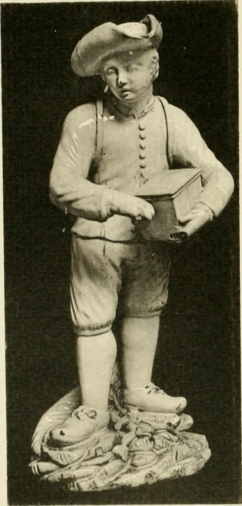 An illustration from Les anciennes faiences de Bruxelles : histoire, fabrication, produits, 1922, leaf 208