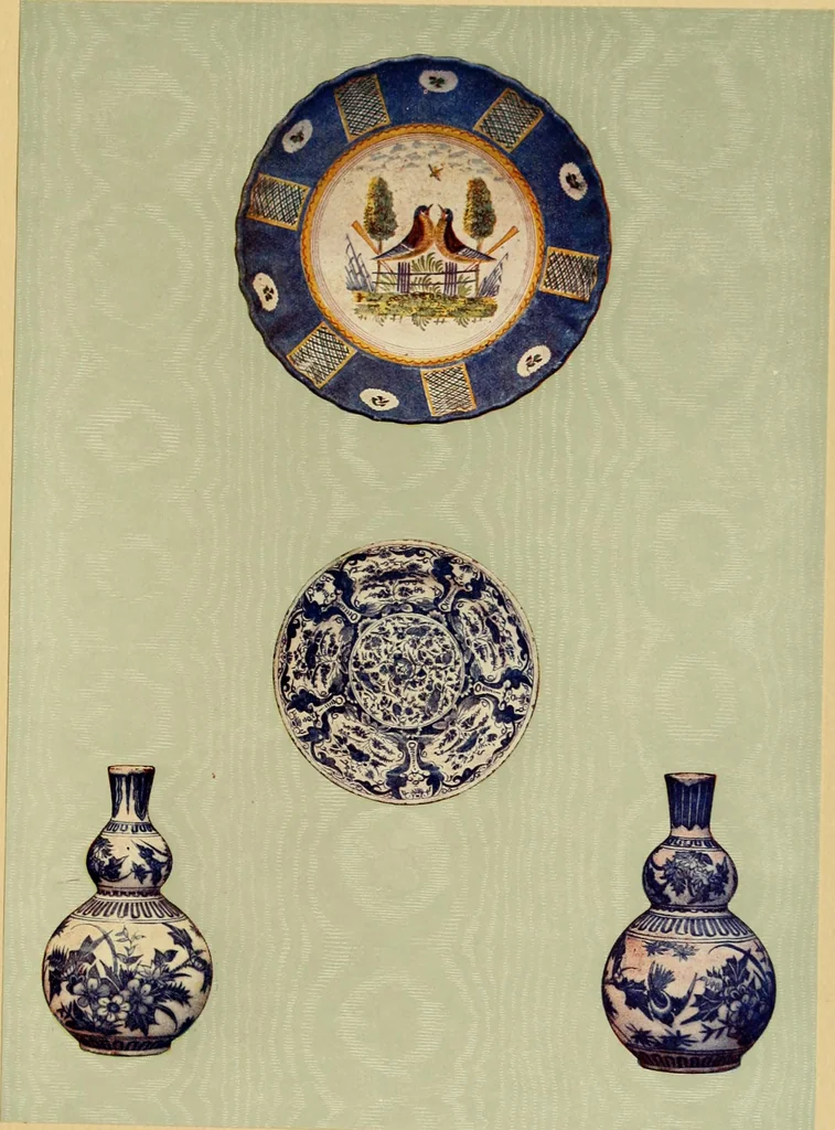 An illustration from Les anciennes faiences de Bruxelles : histoire, fabrication, produits, 1922, leaf 268