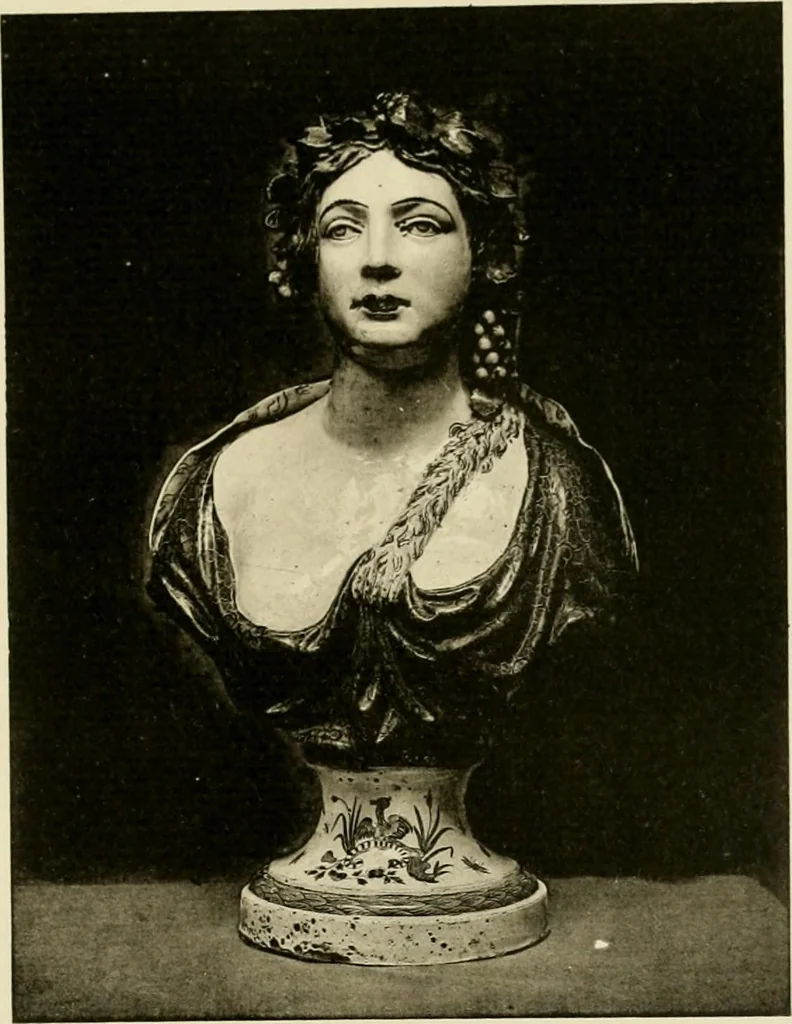 An illustration from Les anciennes faiences de Bruxelles : histoire, fabrication, produits, 1922, leaf 282