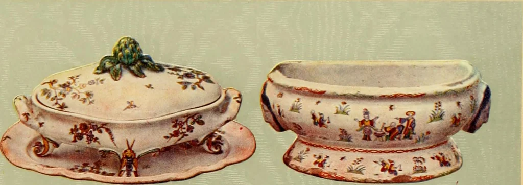 An illustration from Les anciennes faiences de Bruxelles : histoire, fabrication, produits, 1922, leaf 304