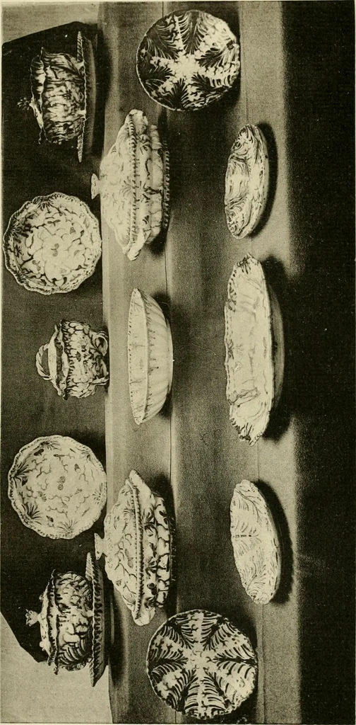 An illustration from Les anciennes faiences de Bruxelles : histoire, fabrication, produits, 1922, leaf 312
