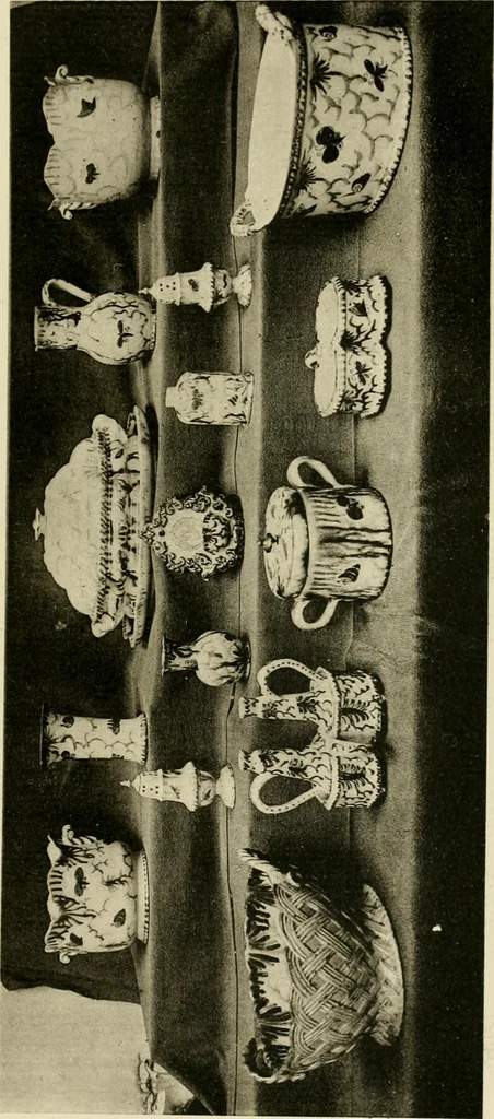 An illustration from Les anciennes faiences de Bruxelles : histoire, fabrication, produits, 1922, leaf 318