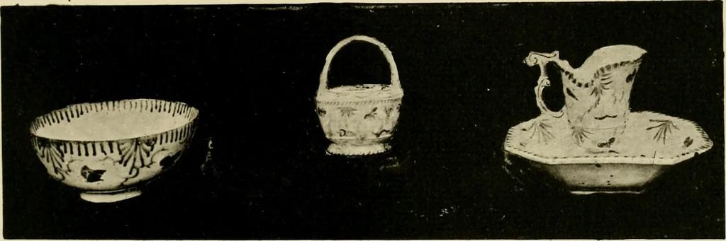 An illustration from Les anciennes faiences de Bruxelles : histoire, fabrication, produits, 1922, leaf 324