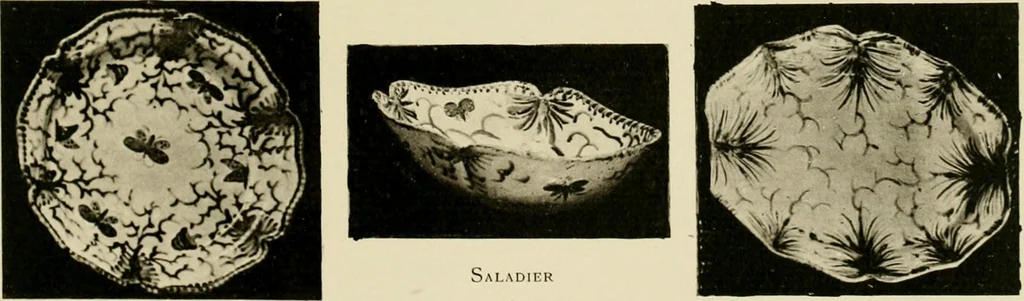 An illustration from Les anciennes faiences de Bruxelles : histoire, fabrication, produits, 1922, leaf 324
