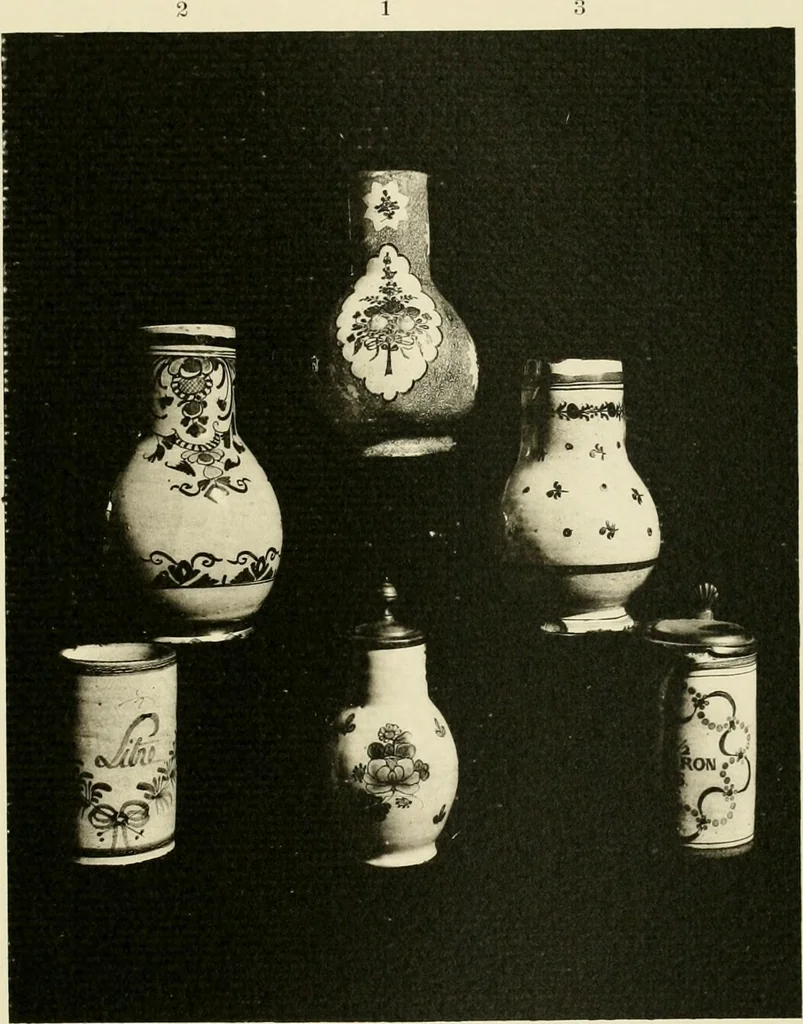 An illustration from Les anciennes faiences de Bruxelles : histoire, fabrication, produits, 1922, leaf 368