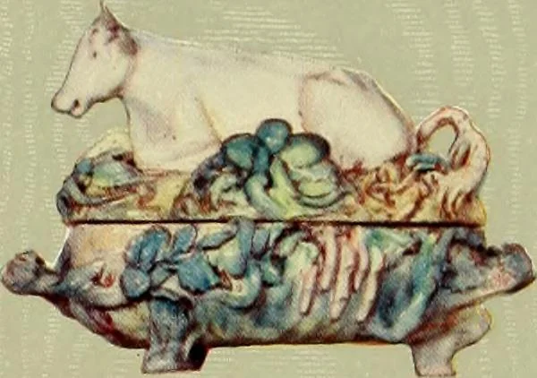 An illustration from Les anciennes faiences de Bruxelles : histoire, fabrication, produits, 1922, leaf 38