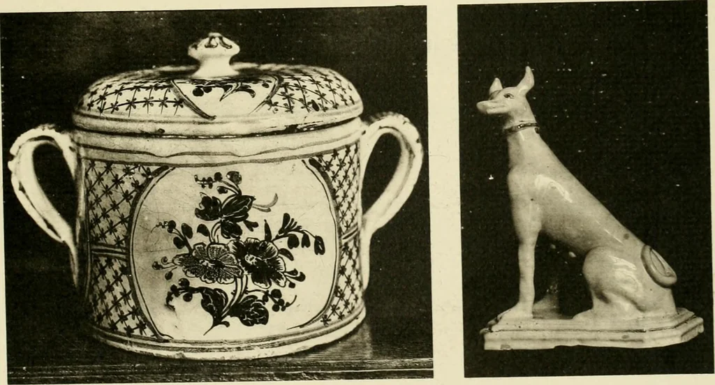 An illustration from Les anciennes faiences de Bruxelles : histoire, fabrication, produits, 1922, leaf 392