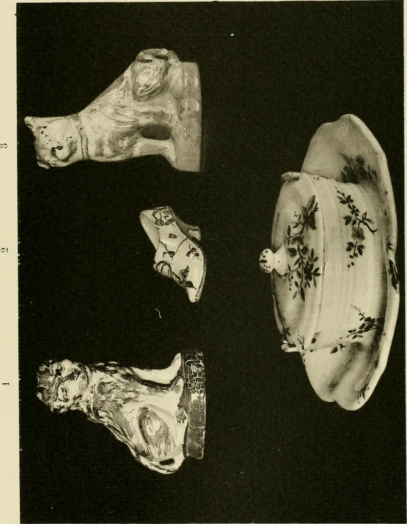 An illustration from Les anciennes faiences de Bruxelles : histoire, fabrication, produits, 1922, leaf 398