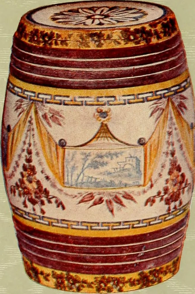 An illustration from Les anciennes faiences de Bruxelles : histoire, fabrication, produits, 1922, leaf 412