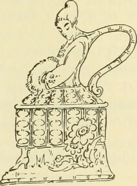 An illustration from Les anciennes faiences de Bruxelles : histoire, fabrication, produits, 1922, leaf 425