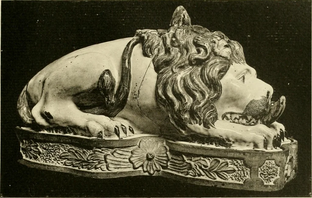 An illustration from Les anciennes faiences de Bruxelles : histoire, fabrication, produits, 1922, leaf 92