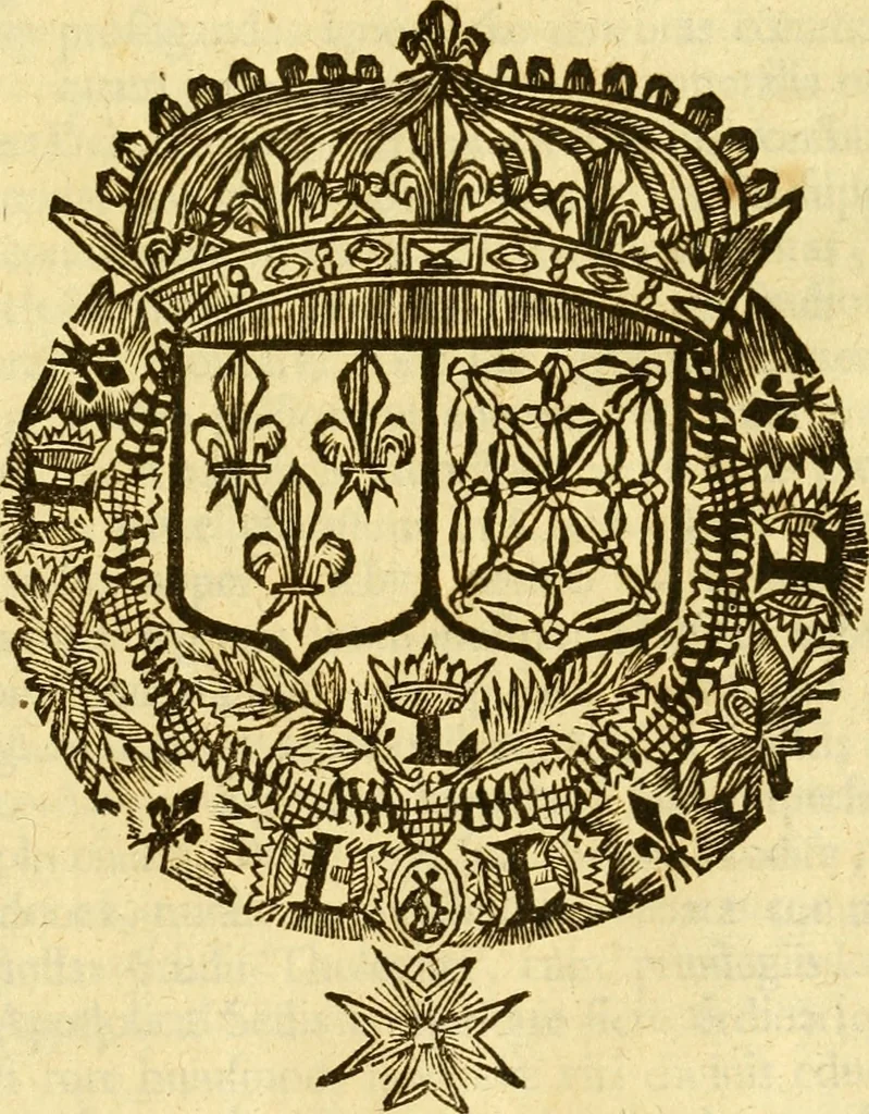 An illustration from Les annales d'Aquitaine: : faicts et gestes en sommaire des roys de France et d'Angleterre ..., 1644, leaf 782