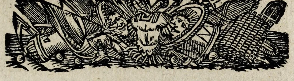An illustration from Les antiquitez et recherches des villes, chasteaux, et places plus remarquables de France : selon l'ordre & ressort des Parlement : oeuvre enrichy des fondations, situations & singularitez des villes, places, & autres choses notables, concernant les parlemens, iurisdictionns, eglises & police de ce royaume, 1668, leaf 257