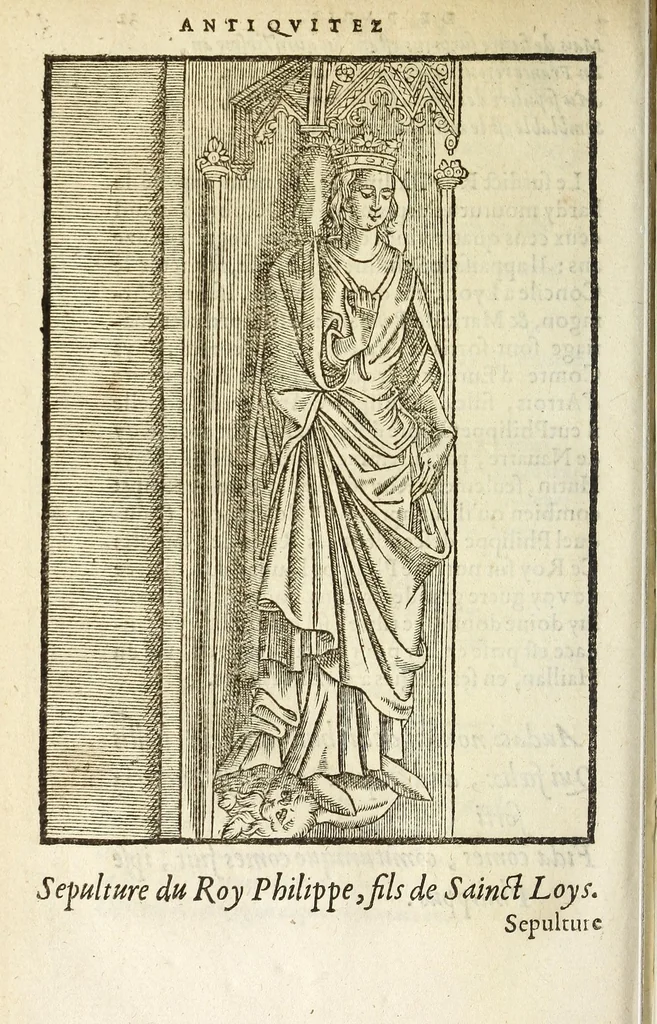 An illustration from Les antiqvitez croniqves et singvlaritez de Paris, ville capitalle du royaume de France : auec les fondations & bastiments des lieux, les sepulchres & epitaphes des princes, princesses, & autres personnes illustres, 1586, leaf 530