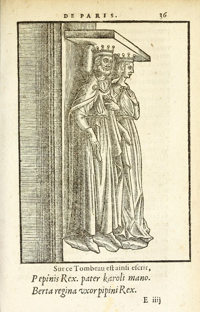 An illustration from Les antiqvitez croniqves et singvlaritez de Paris, ville capitalle du royaume de France : auec les fondations & bastiments des lieux, les sepulchres & epitaphes des princes, princesses, & autres personnes illustres, 1586, leaf 537