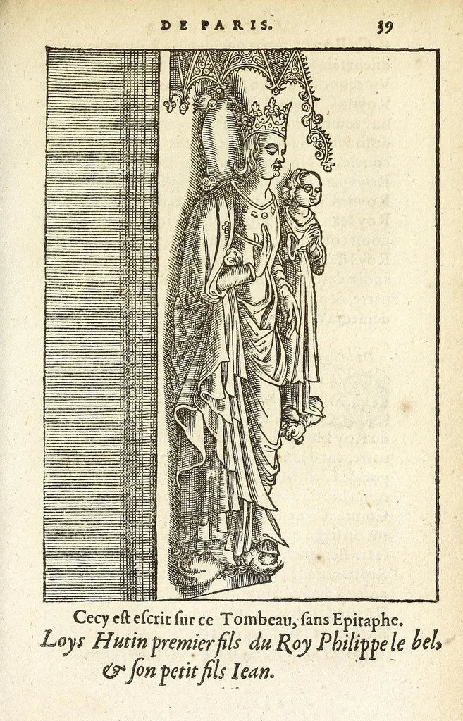 An illustration from Les antiqvitez croniqves et singvlaritez de Paris, ville capitalle du royaume de France : auec les fondations & bastiments des lieux, les sepulchres & epitaphes des princes, princesses, & autres personnes illustres, 1586, leaf 543