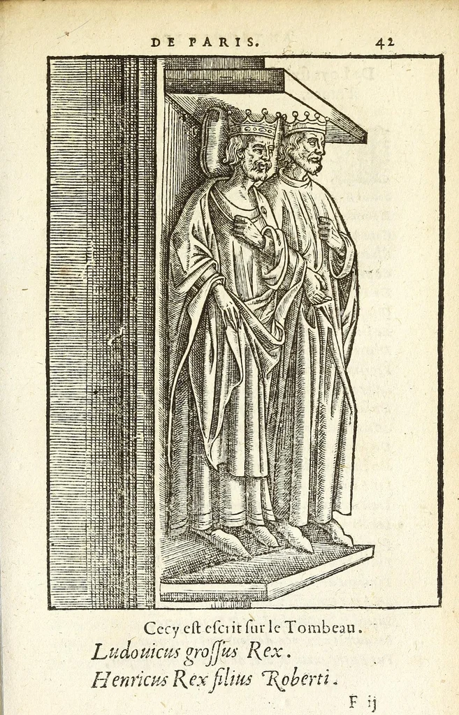 An illustration from Les antiqvitez croniqves et singvlaritez de Paris, ville capitalle du royaume de France : auec les fondations & bastiments des lieux, les sepulchres & epitaphes des princes, princesses, & autres personnes illustres, 1586, leaf 549
