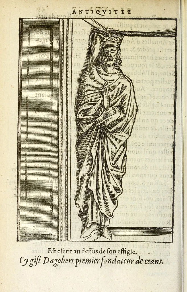 An illustration from Les antiqvitez croniqves et singvlaritez de Paris, ville capitalle du royaume de France : auec les fondations & bastiments des lieux, les sepulchres & epitaphes des princes, princesses, & autres personnes illustres, 1586, leaf 564
