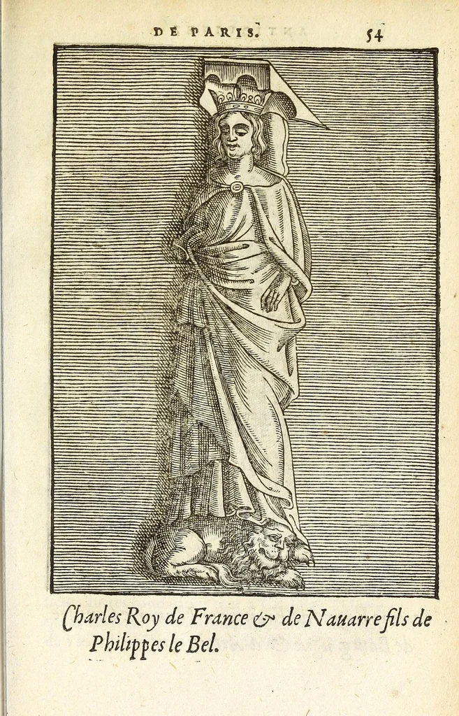 An illustration from Les antiqvitez croniqves et singvlaritez de Paris, ville capitalle du royaume de France : auec les fondations & bastiments des lieux, les sepulchres & epitaphes des princes, princesses, & autres personnes illustres, 1586, leaf 573