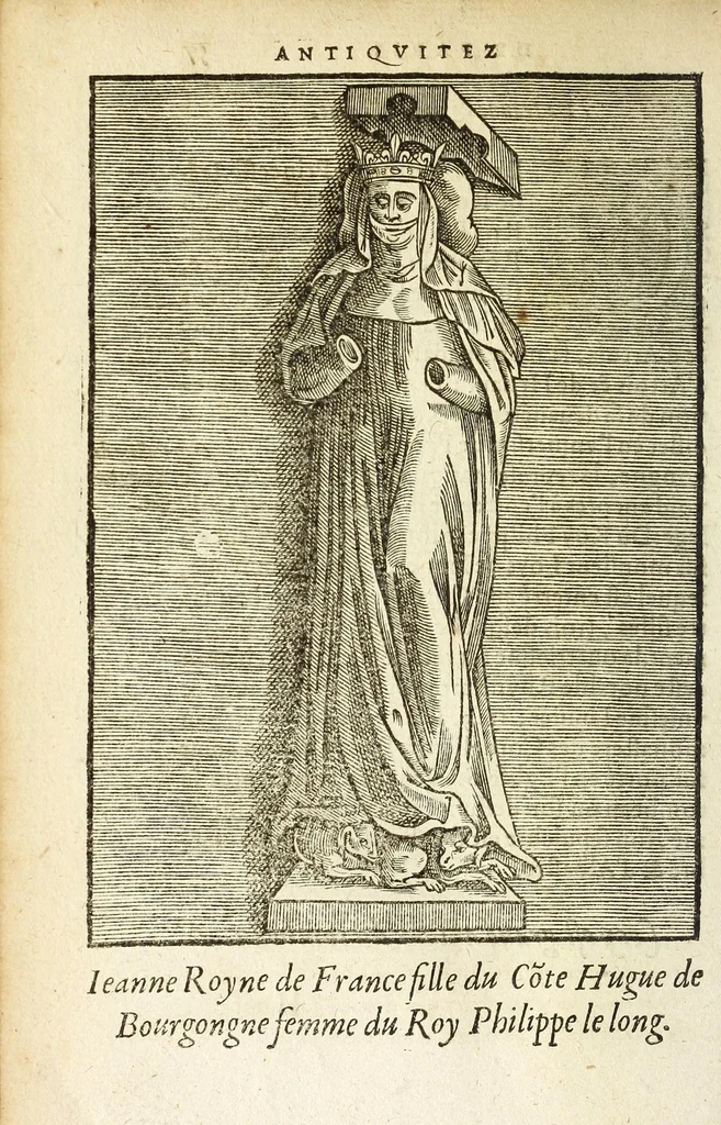 An illustration from Les antiqvitez croniqves et singvlaritez de Paris, ville capitalle du royaume de France : auec les fondations & bastiments des lieux, les sepulchres & epitaphes des princes, princesses, & autres personnes illustres, 1586, leaf 580